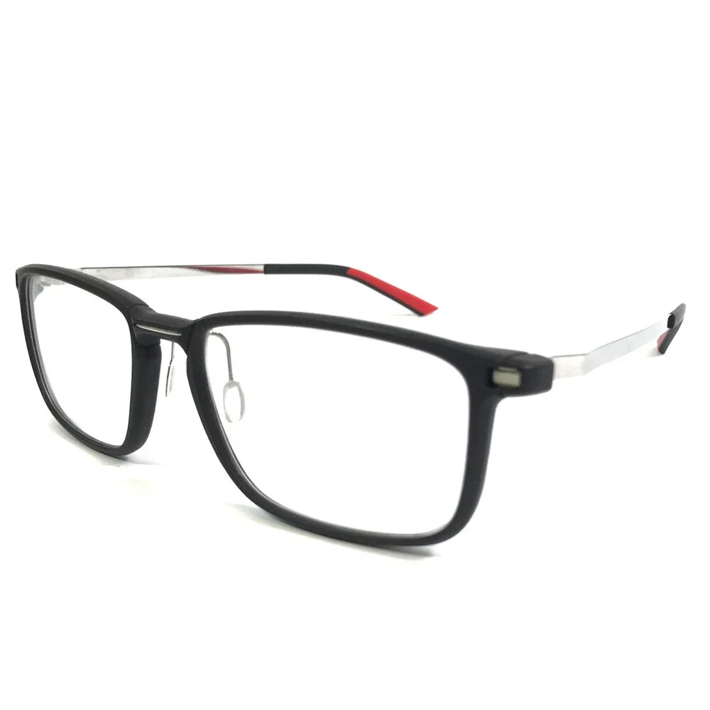 McLaren Eyeglasses Frames MLOP-98O11A C01 Matte Black Red Asian Fit 55-19-143